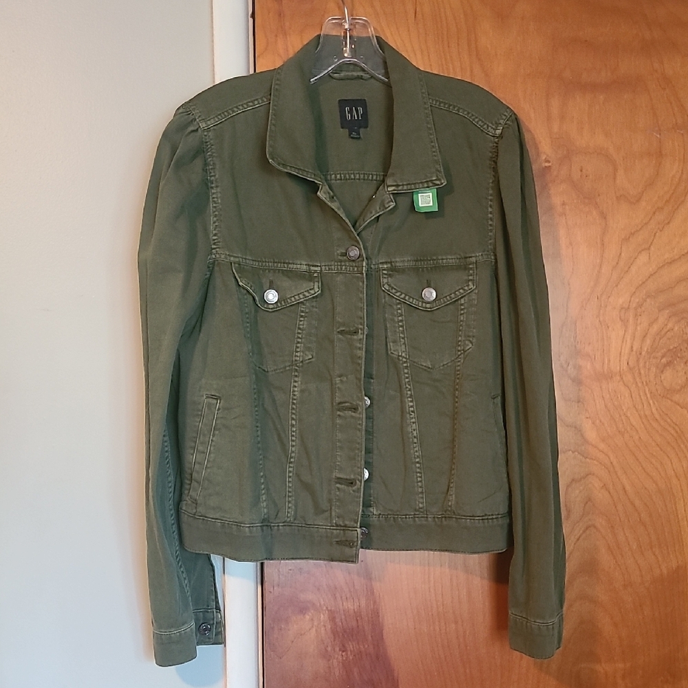 GAP Women's Classic Green Jean Jacket